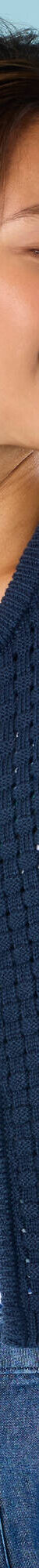 Gilet paletot maille fantaisie,  Spécial Petites (indigo) Gilet paletot maille fantaisie,  Spécial Petites (indigo)